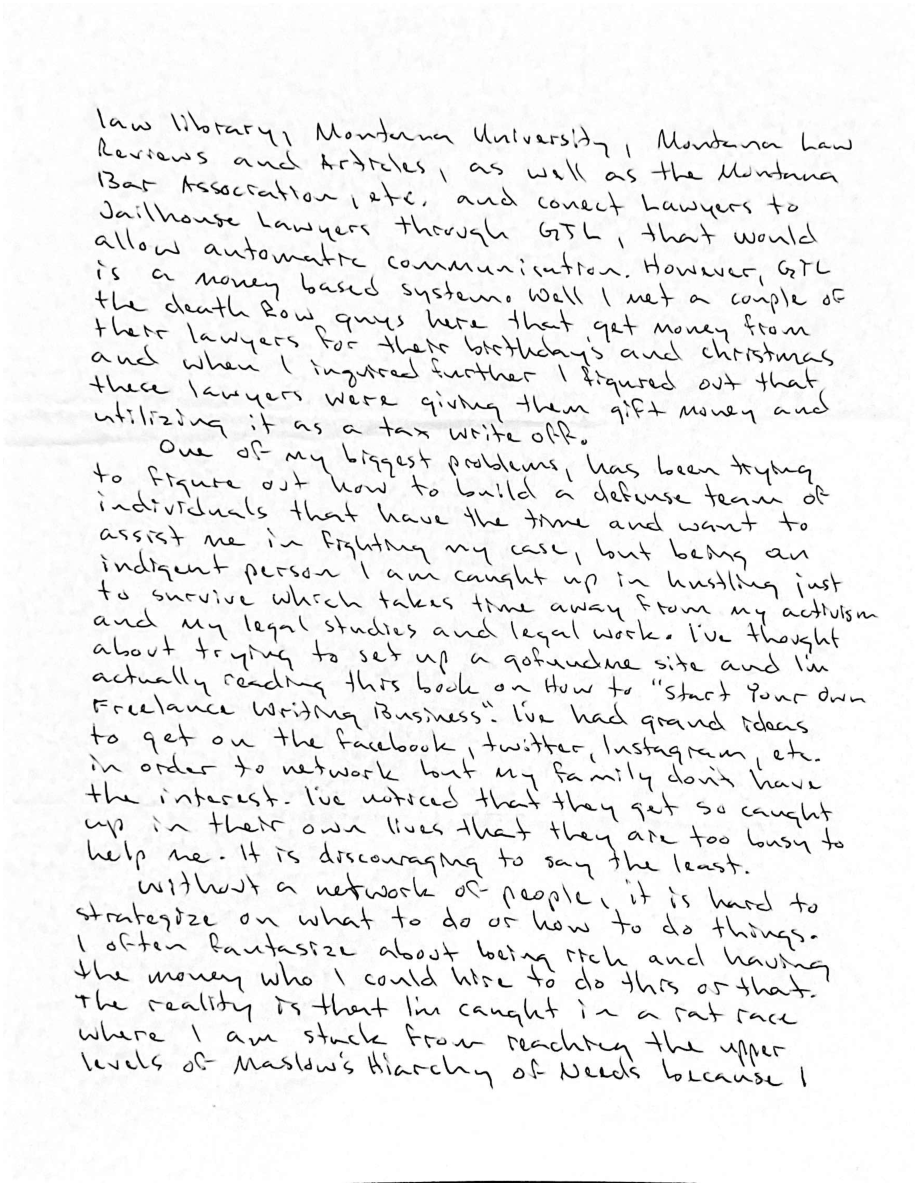 Letter page