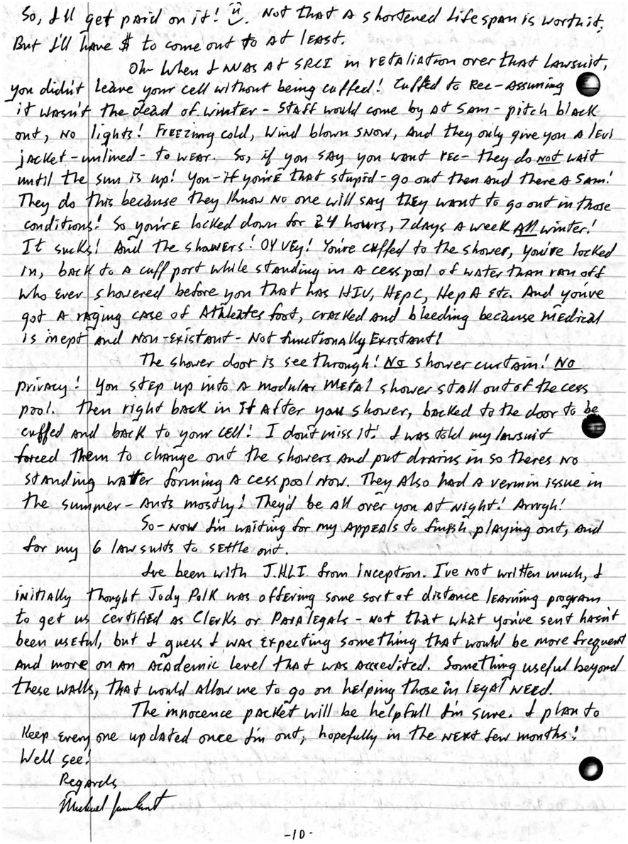 Letter page