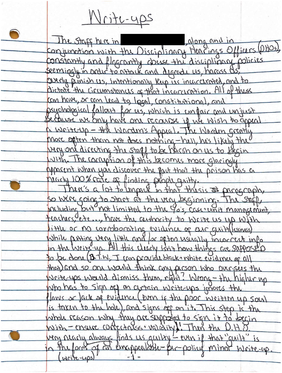 Letter page