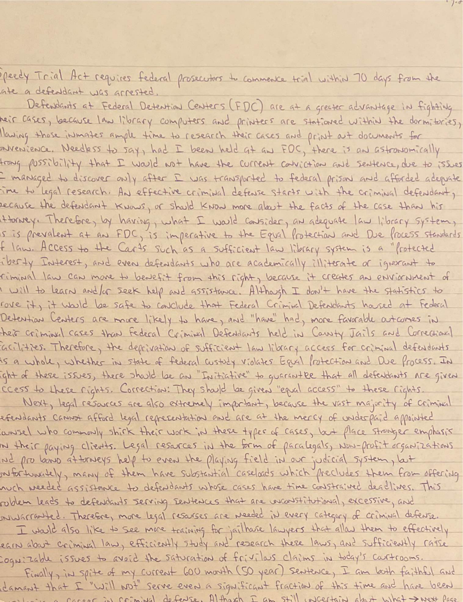 Letter page